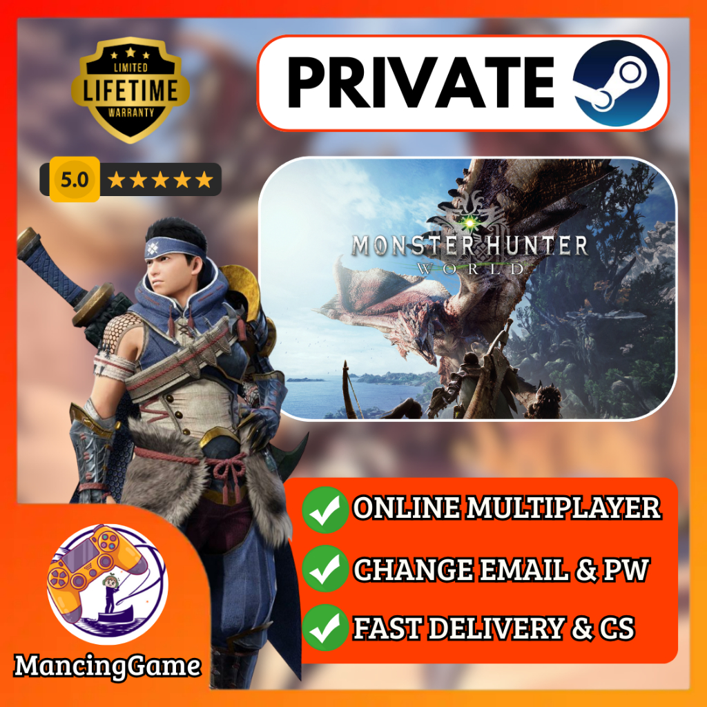 Monster Hunter World | PC STEAM ACCOUNT MULTIPLAYER ONLINE