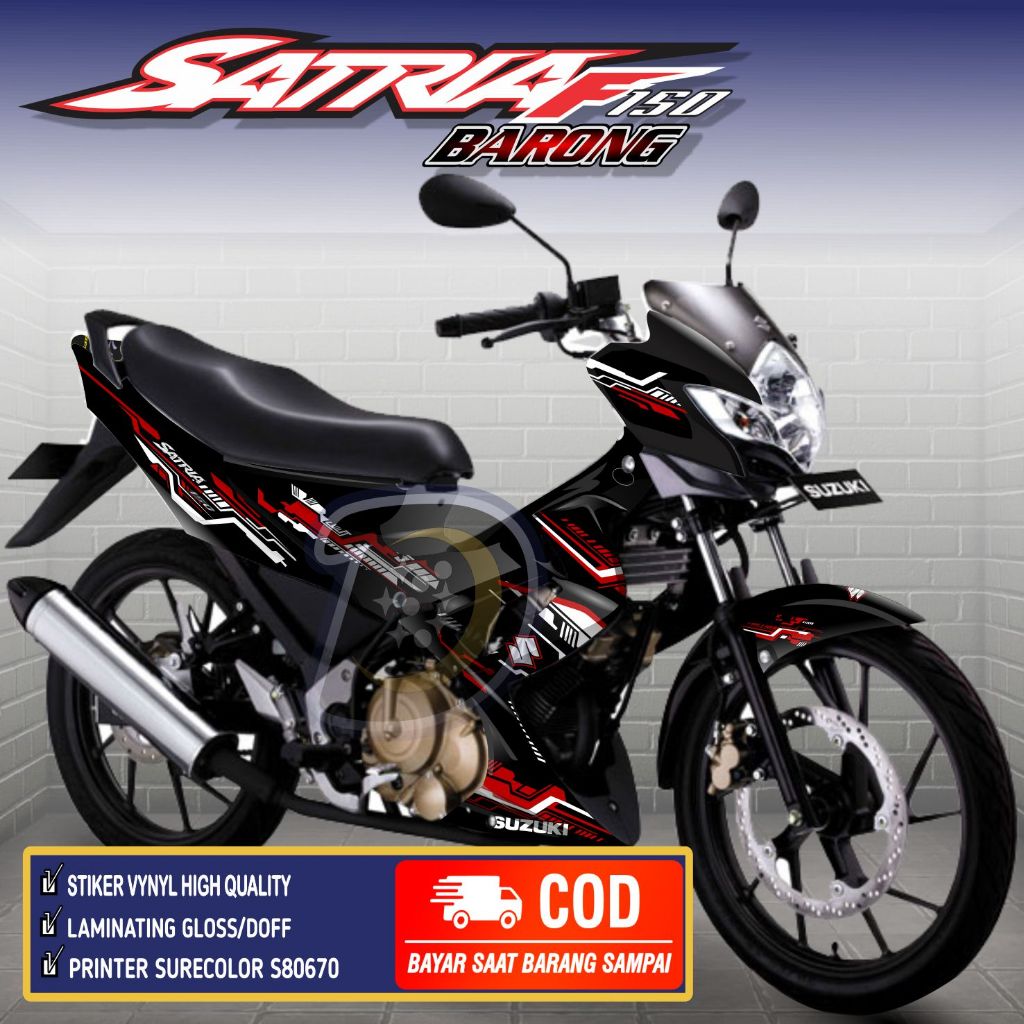 Stiker Motor Satria FU Barong Striping Satria Fu Barong Decal Suzuki Fu barong Hitech
