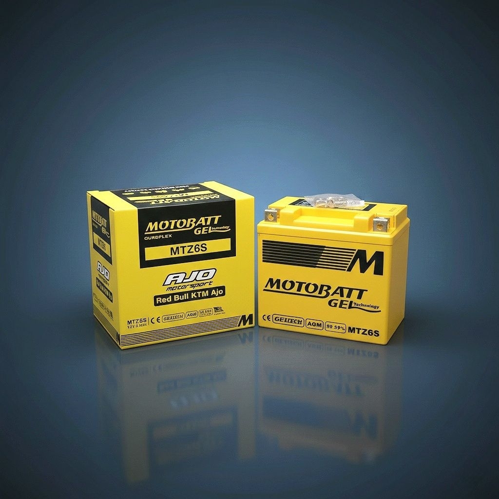 AKI MOTOR HONDA BEAT POP MOTOBATT GEL TECHNOLOGY MTZ6S 12V 6AH 100% ORIGINAL - Baterai Accu Murah Te