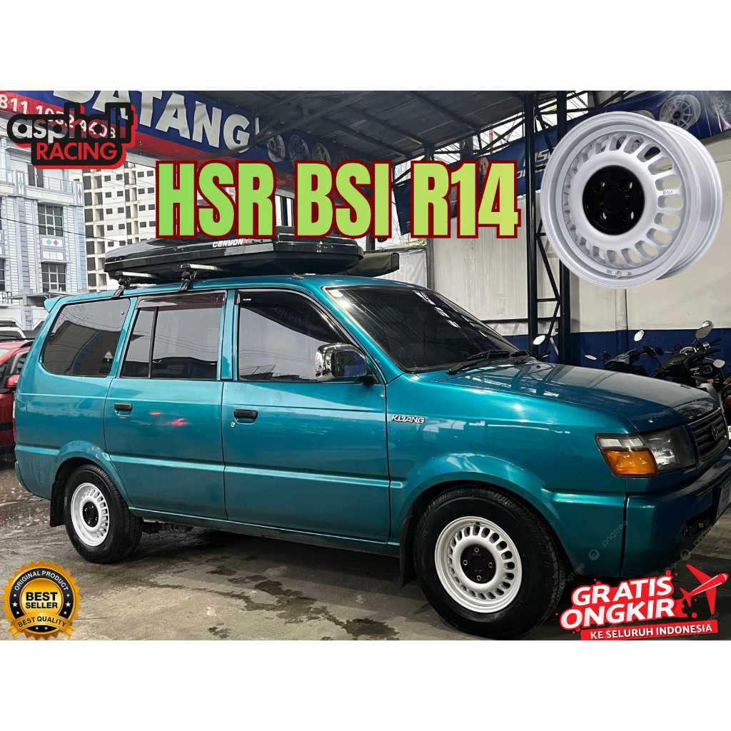 Paketan Velg dan Ban R14 Untuk Kijang DLL Velg HSR BSI R14 Ban 195 70 R14 ACCELERA ECO PLUSH