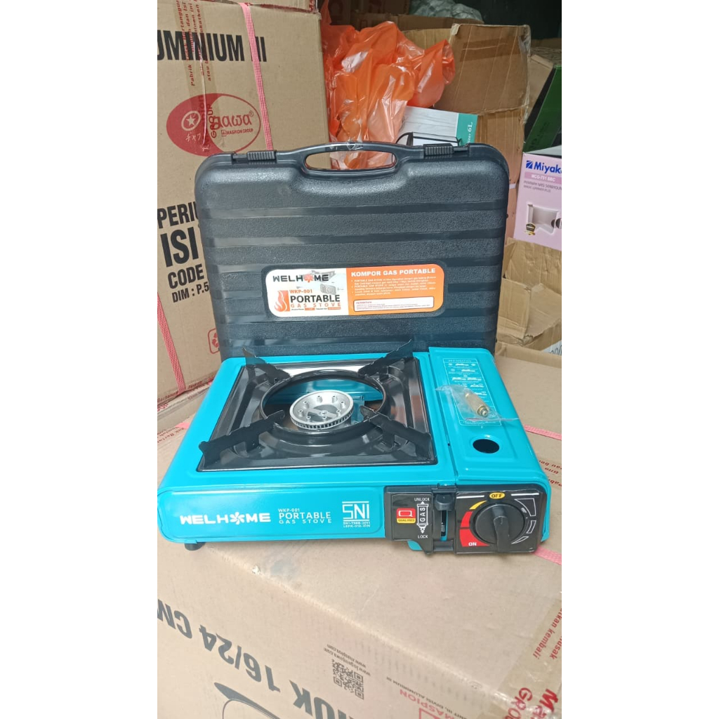 Kompor Gas Portable Welhome/ Kompor Portable 2In1/ Welhome Portable Gas Stove WKP-001