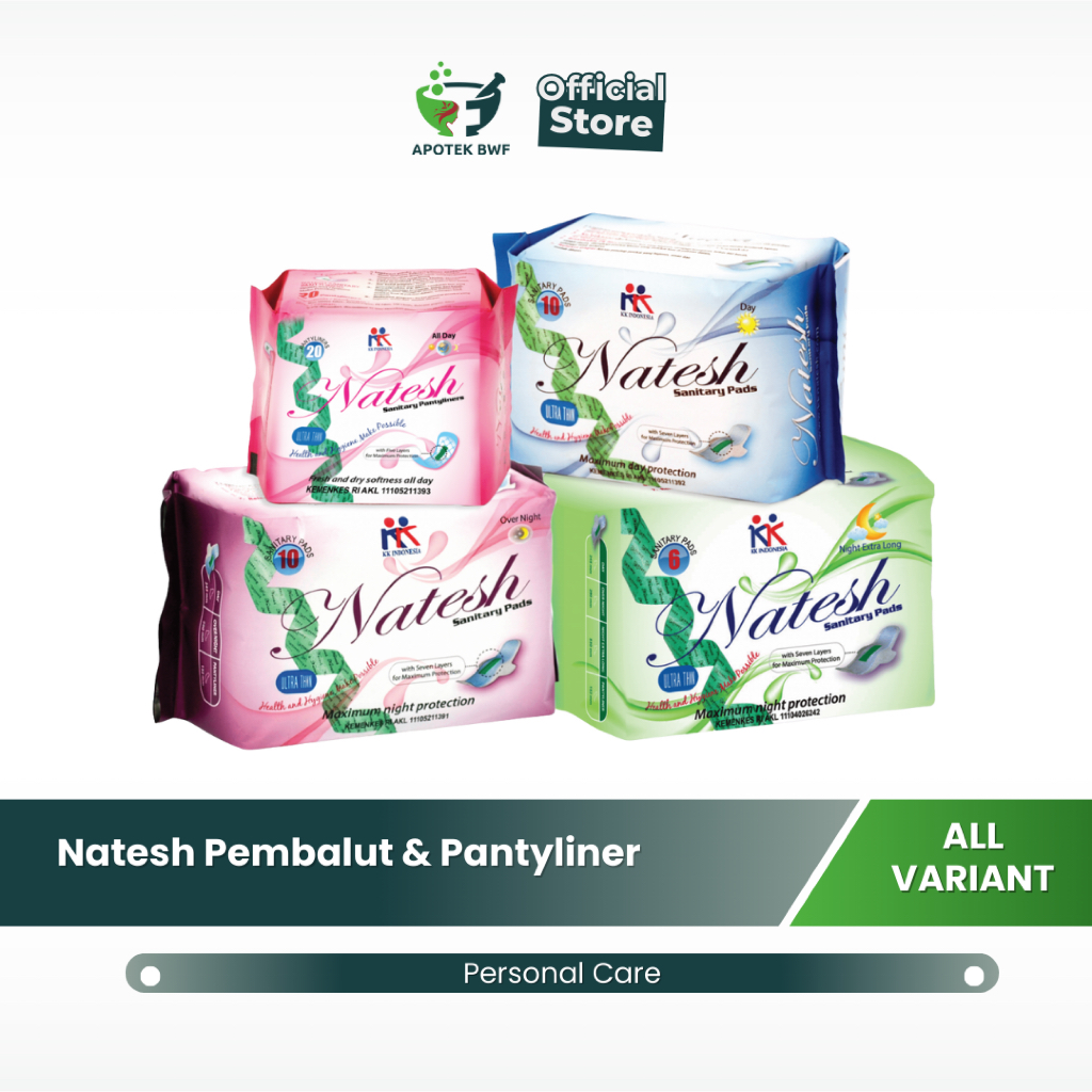 NATESH PEMBALUT & PANTY LINER (ALL VARIANT)