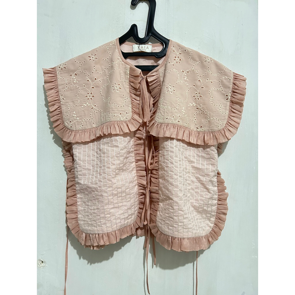 Vaia Atelier Pink Vest - Preloved Vest Branded Wanita