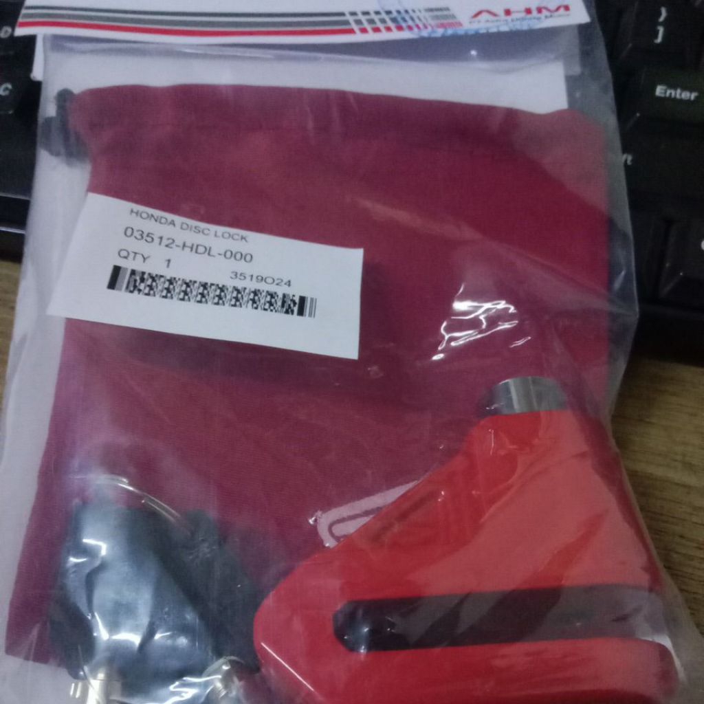 KUNCI GEMBOK HONDA ANTI MALING ASLI HONDA
