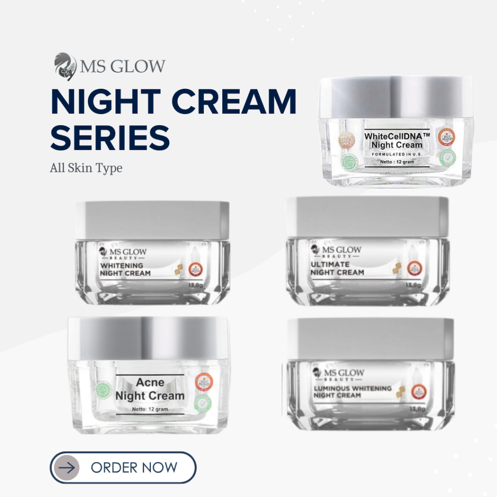 MS Glow Night Cream - whitening night cream/acne night cream/ultimate night cream/luminous night cre