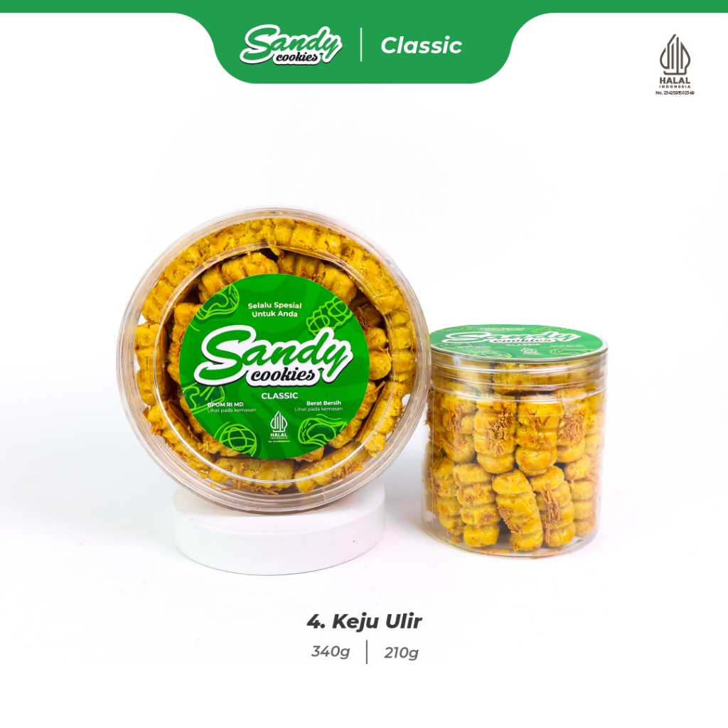 4. Keju Ulir - Kue Kering Sandy Cookies Classic
