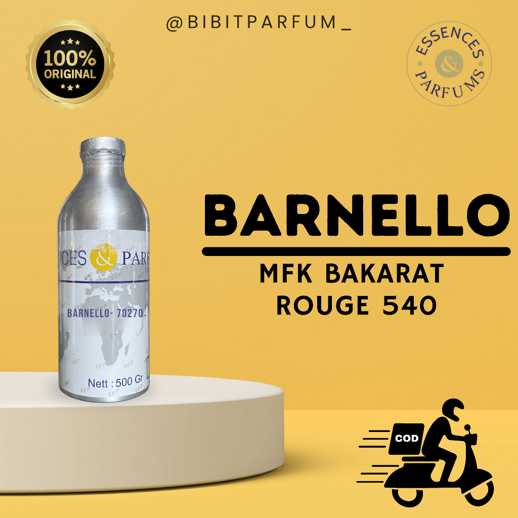 BARNELLO - BACCARAT ROUGE 50GR - 100GR BY ESSENCES & PARFUMS