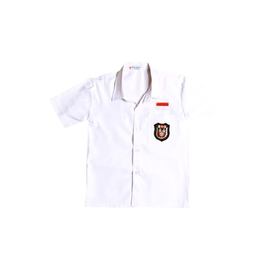 Seragam Sekolah SD Putih Laki Laki dan Perempuan lengan pendek katun oxford by seragam sekolah umar