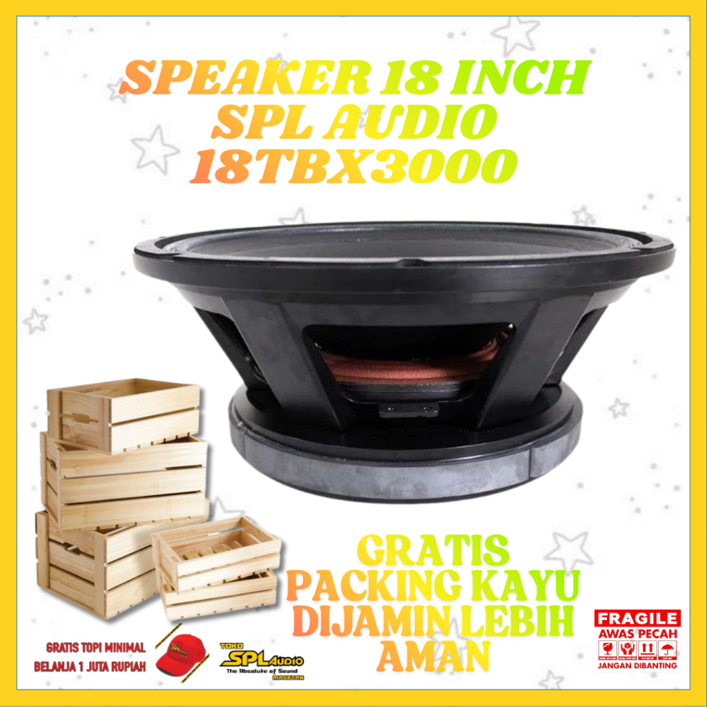 SPL Audio Speaker 18 Inch 18TBX3000