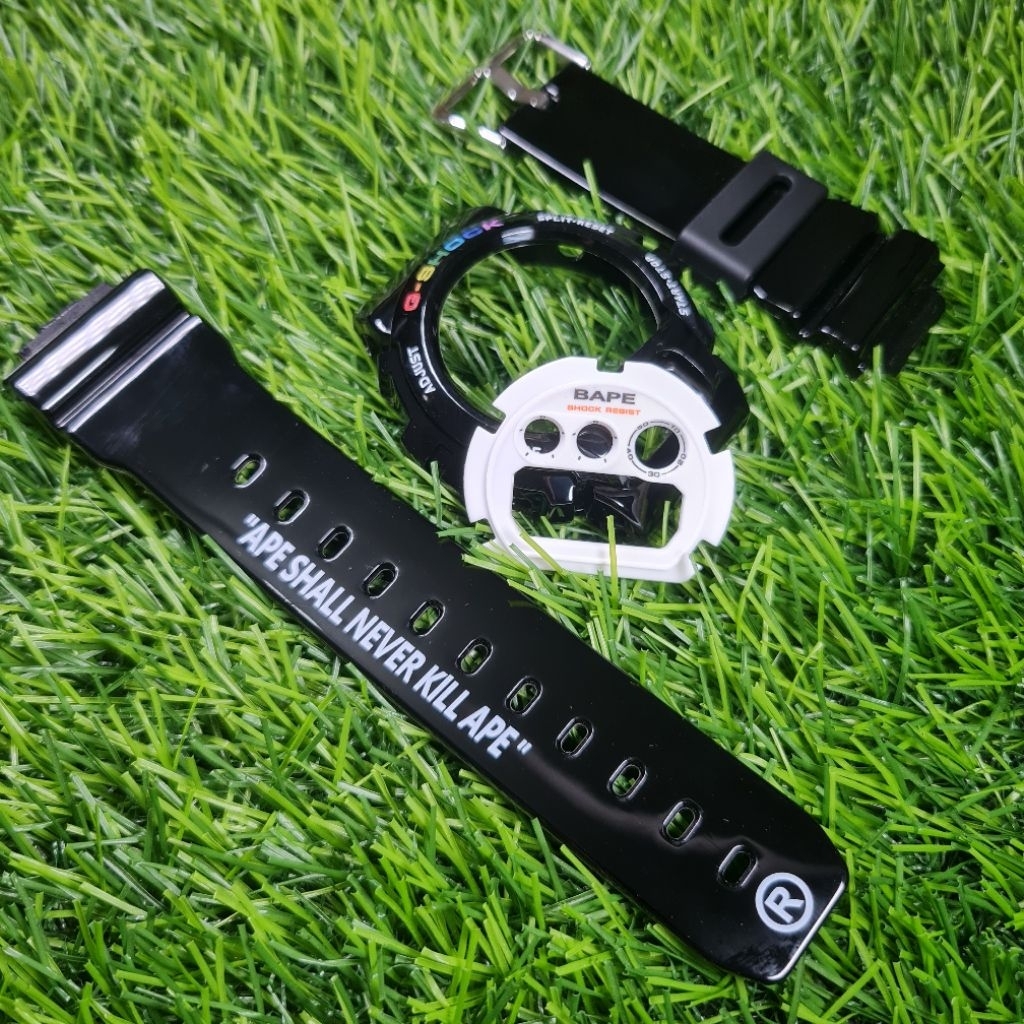 BNB BEZEL N STRAP GSHOCK G-SHOCK DW6900 DW-6900 DW6600 BAPE RAINBOW SET