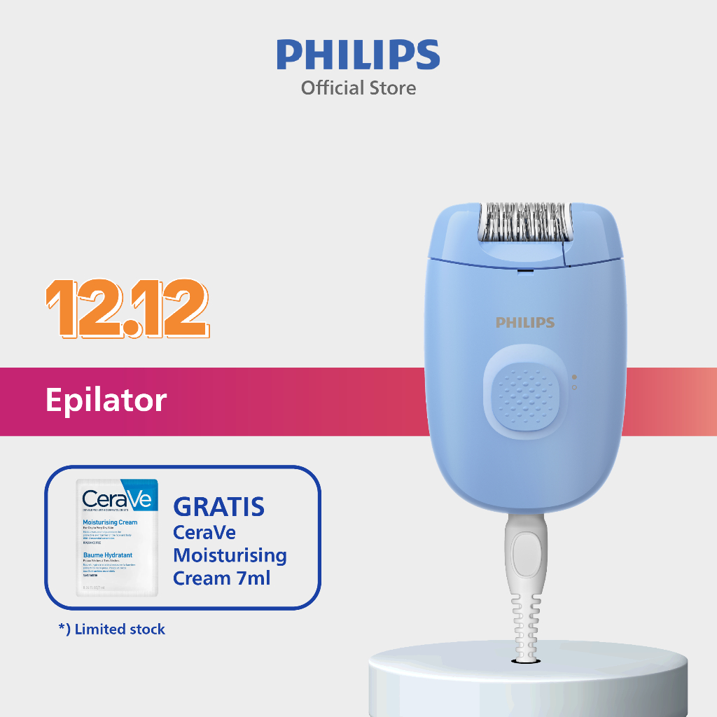 Philips | Epilator | Hair Removal Penghilang Bulu | Hilangkan Bulu Secara dengan Mudah | BRE228/00