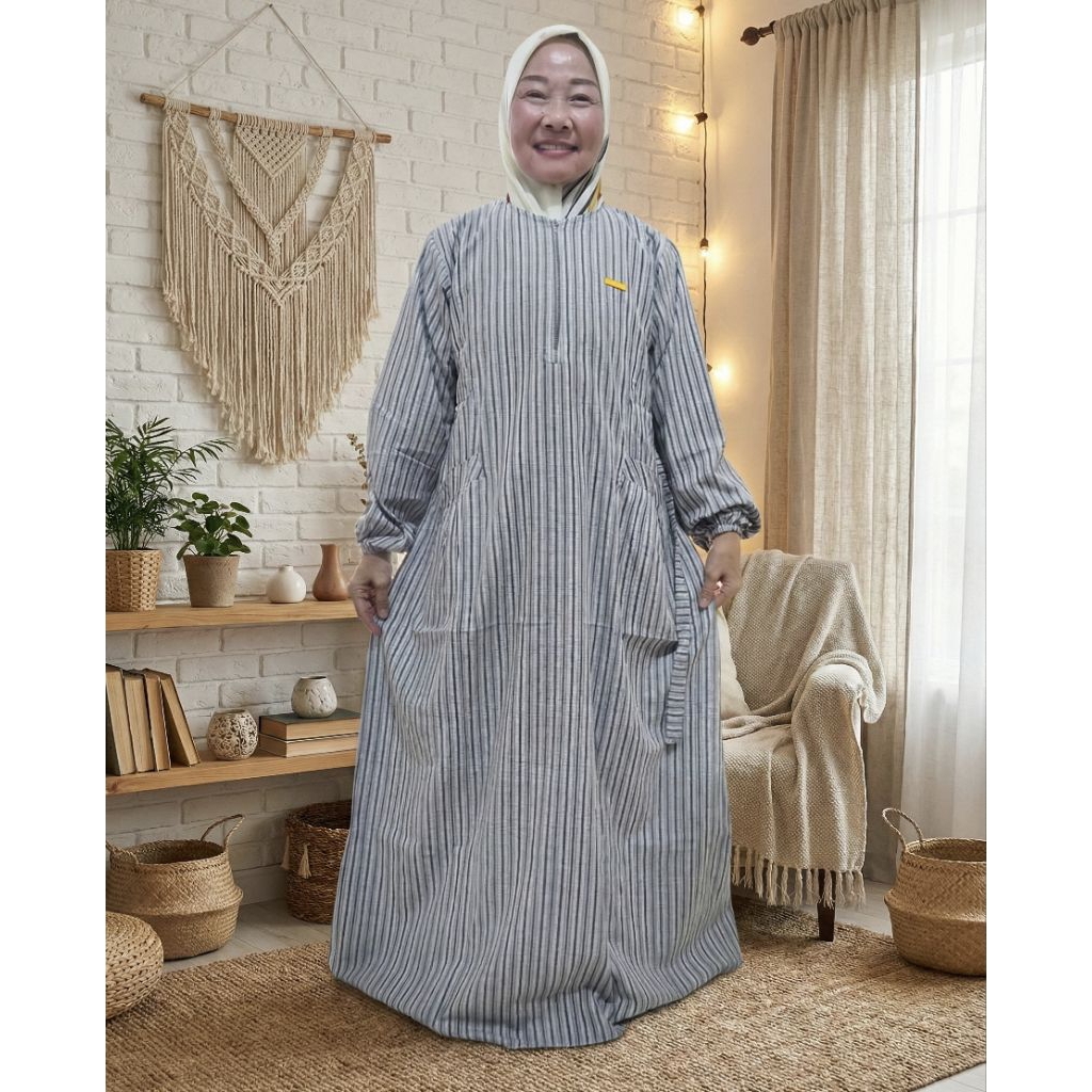 Gamis premium katun tebal
