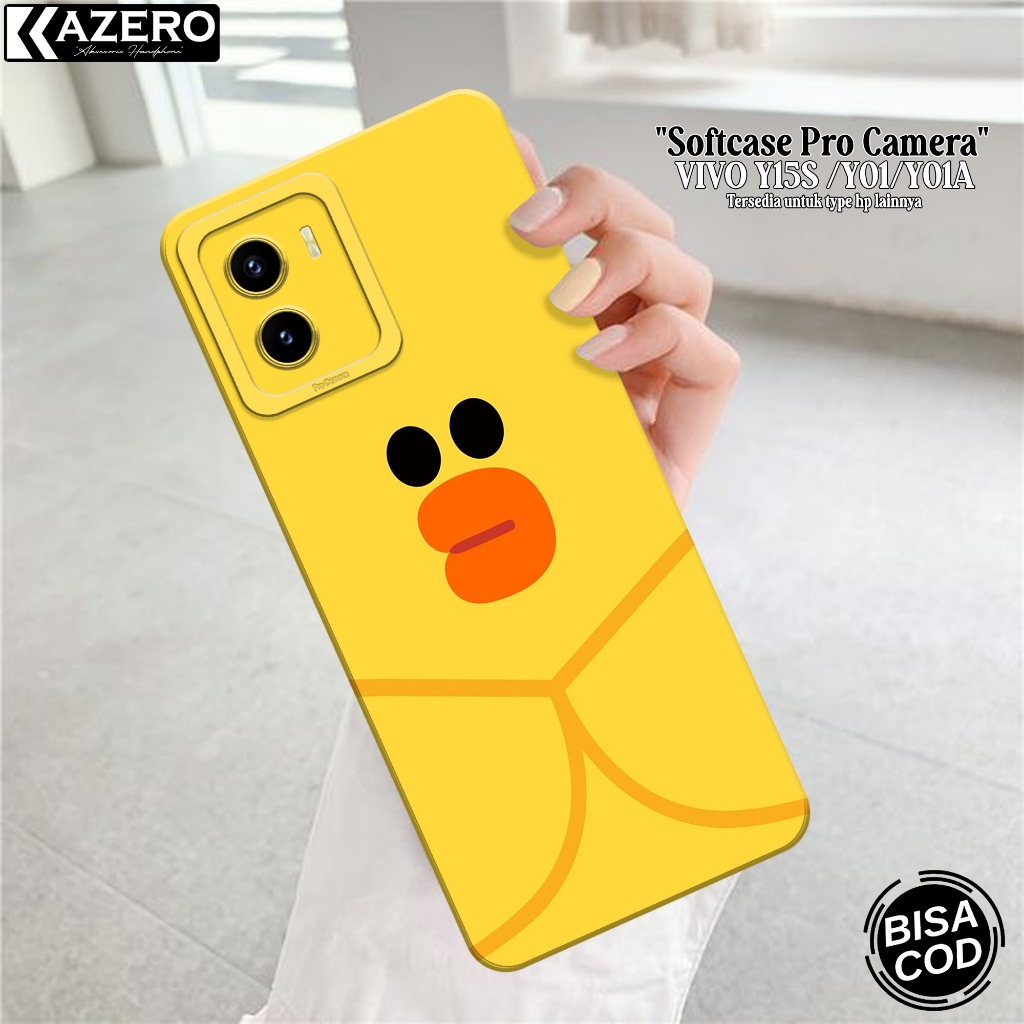 Case Hp Vivo Y15S/Y01 Terbaru - Case Kartun - Soft Macaron Pro Camera - Softcase Vivo Y15S/Y01 Terba