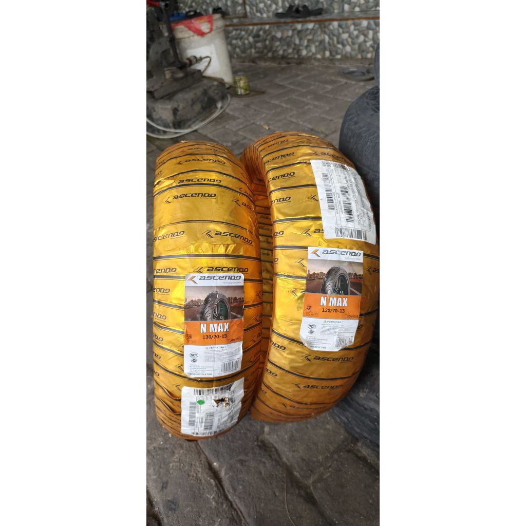 BAN MOTOR ASCENDO NMAX RING 13  130/70-13 TUBELESS CGA