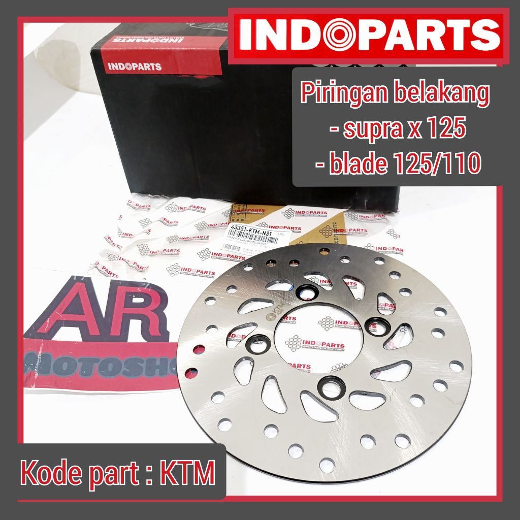 piringan cakram belakang KTM indopart honda supra 125 & blade 125