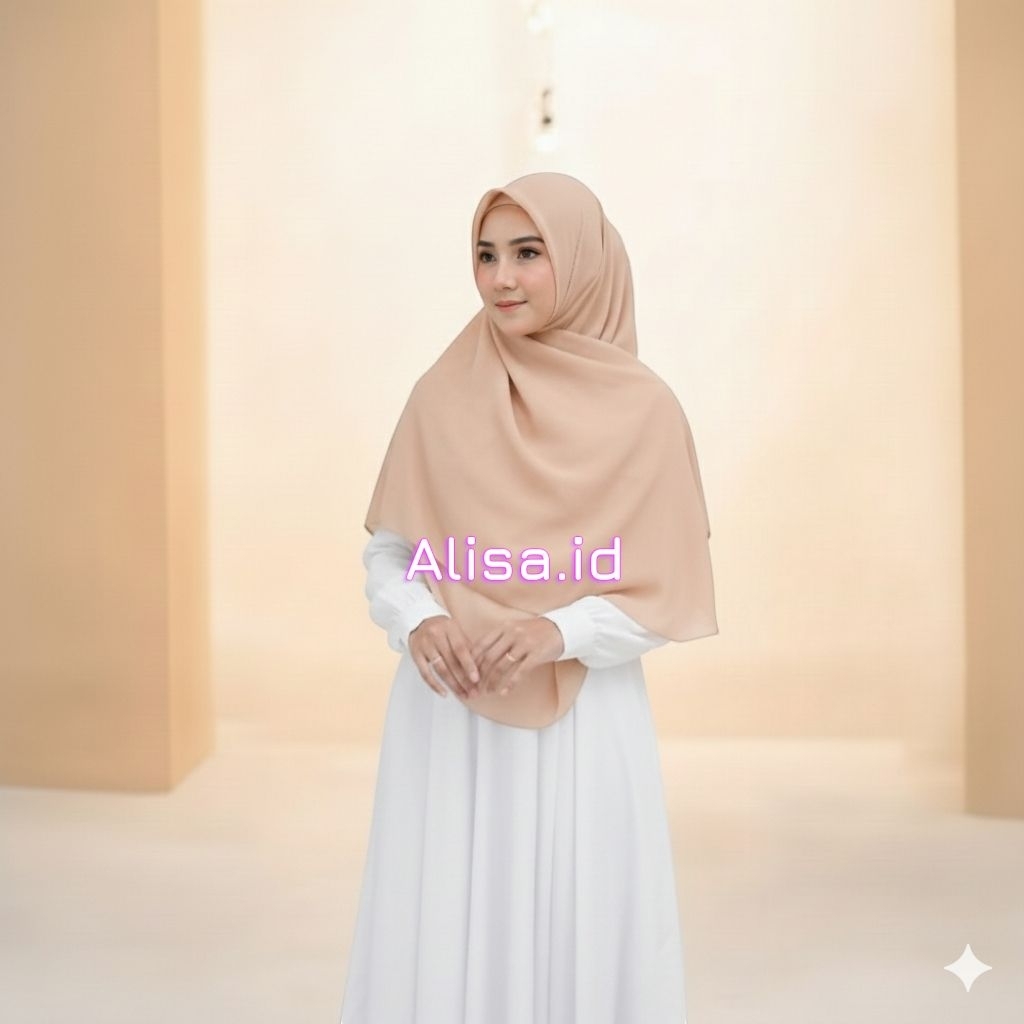 JILBAB SEGI EMPAT OVAL MALAY 130X130 CERUTI BABYDOLL PREMIUM