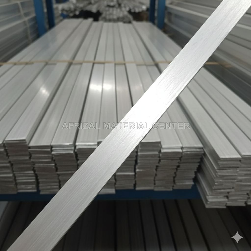 Plat strip alumunium tebal 6mm x 60mm | panjang custom