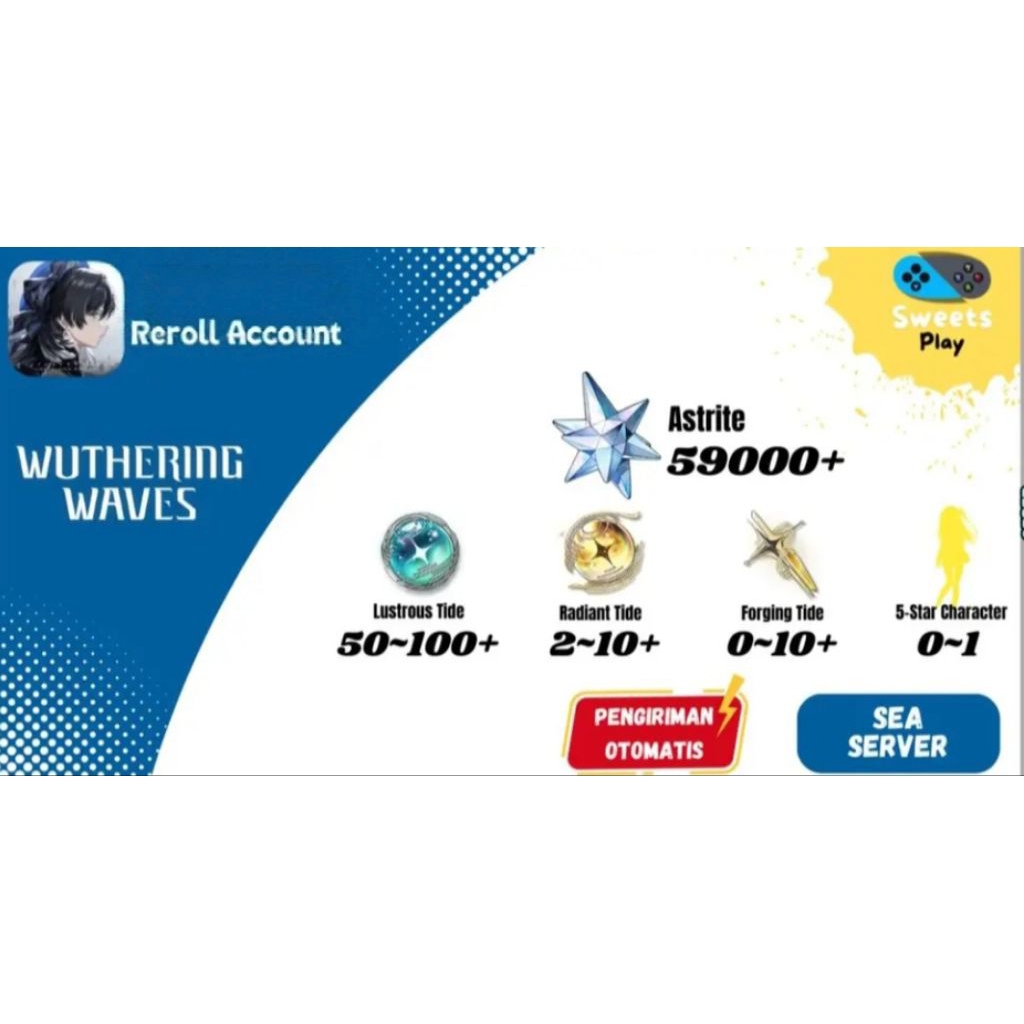 Akun Wuthering Waves Platinum Reroll