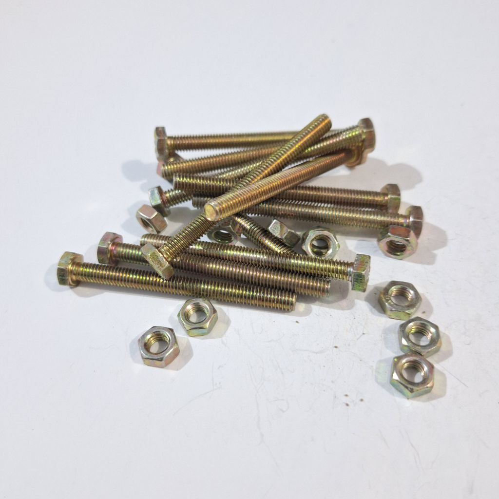 PAKET HEMAT BAUT 10 PANJANG 6,5CM PLUS MUR M6X65