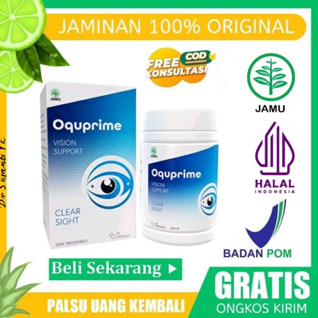 TEKNOHEALTH Oquprime Herbal Mata Original 20 Kapsul