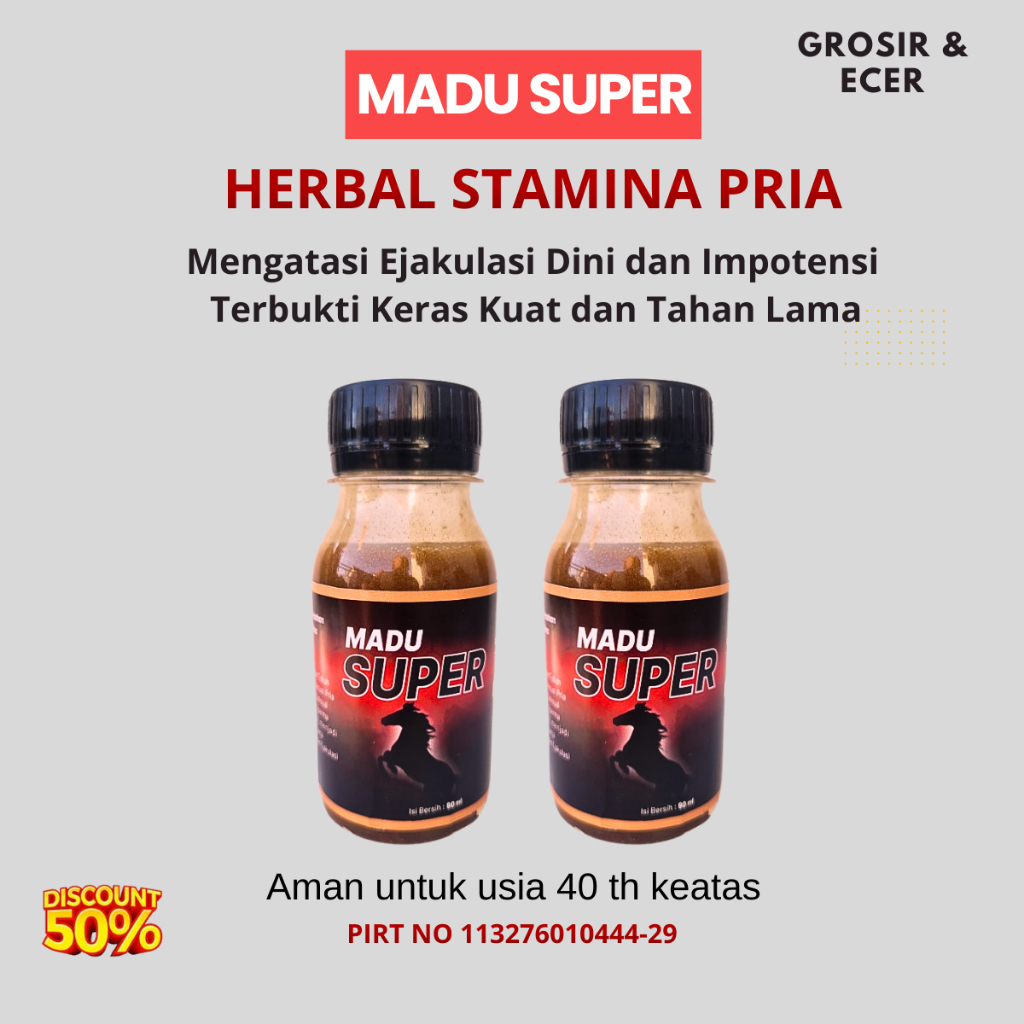 Madu stamina pria untuk pria perkasa / Madu stamina pria /Madu stamina laki laki / herbal stamina pr