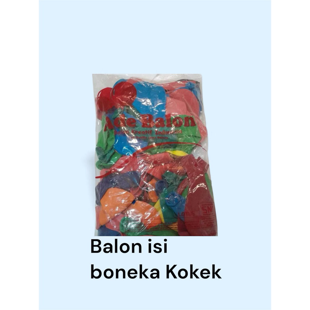 balon Ade dan pet untuk boneka Kokek