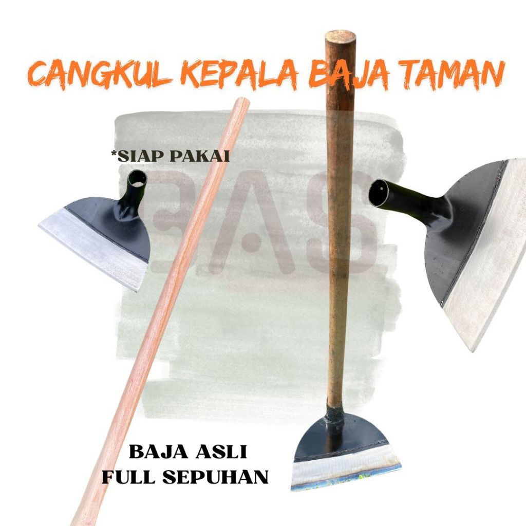 cangkul kepala baja gagang kepala baja cangkul tanah cangkul rumput gulma