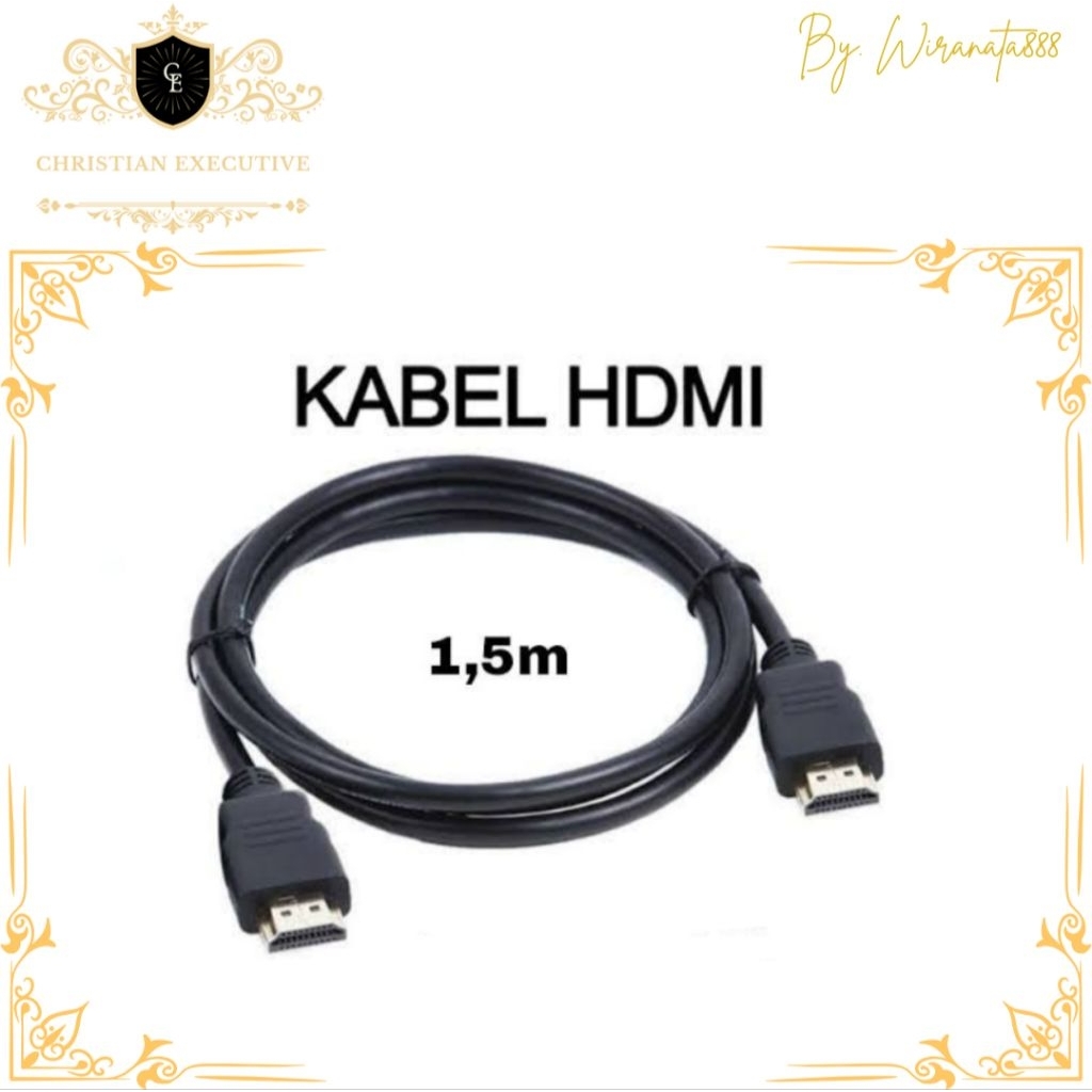 Kabel HDMI to HDMI cable PC proyektor 1.5 meter