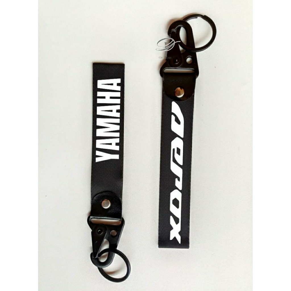 Webbing Keychain Gantungan Kunci Webbing Ringan Logo Motor YAMAHA AEROX