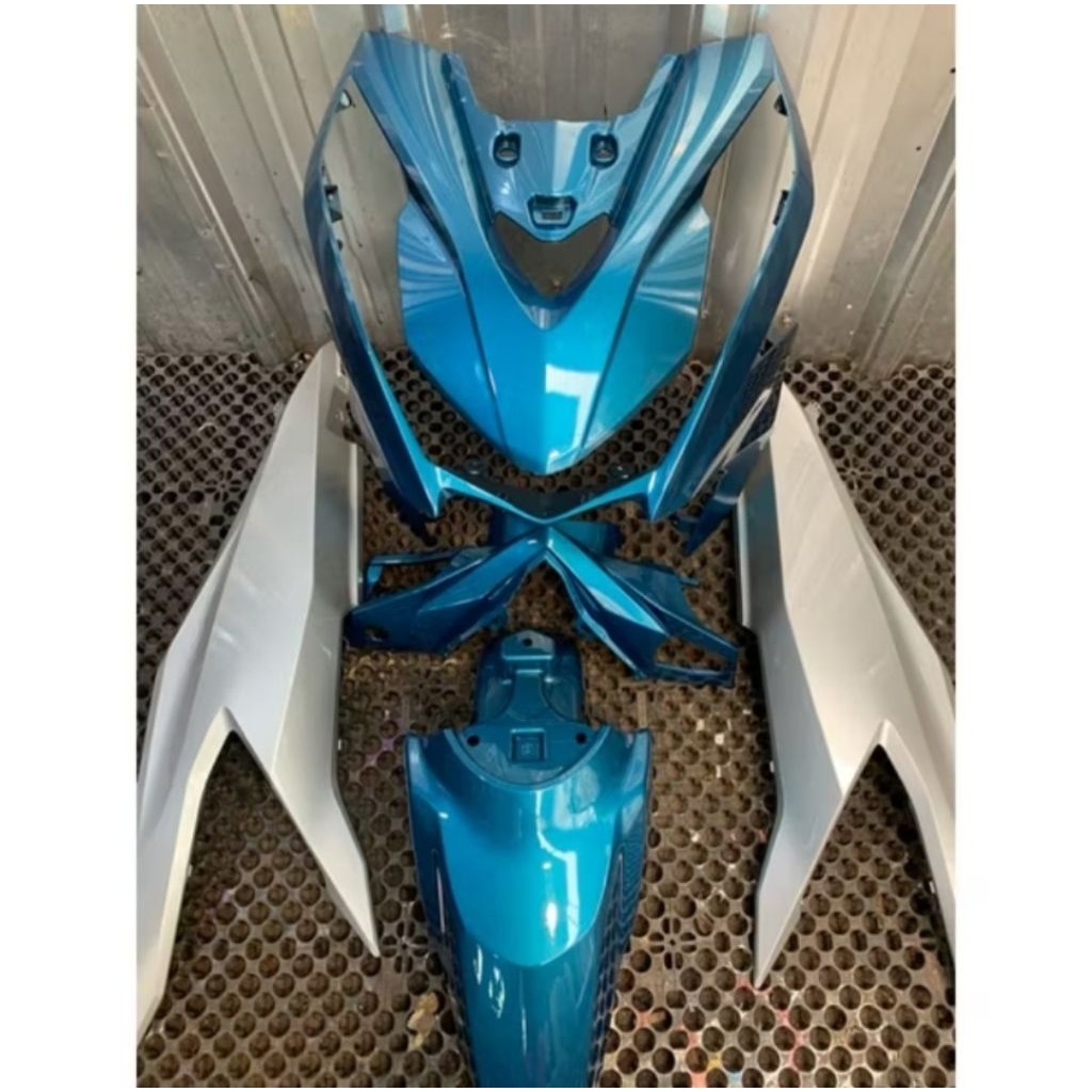 Full Cover Body Halus Beat Delux 2020-2023 Biru x Silver