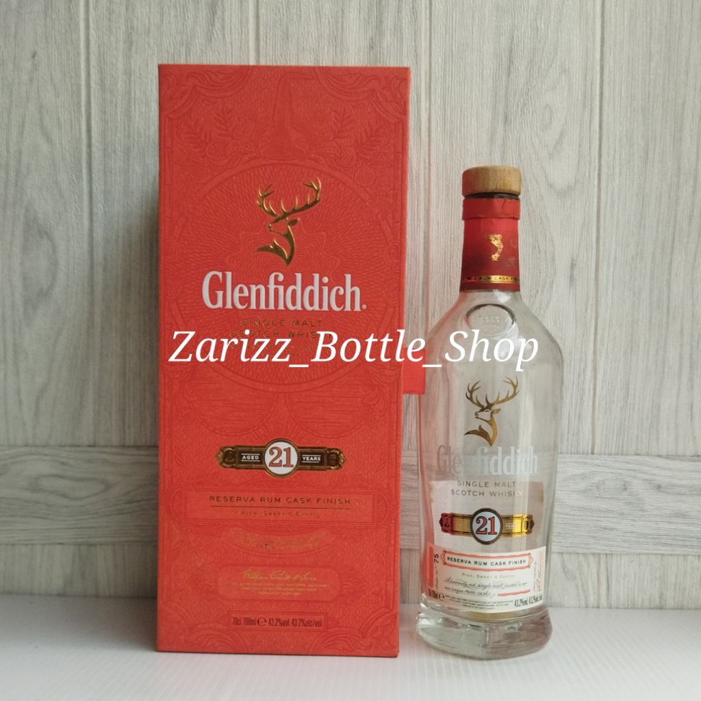 Botol Kosong Glenfiddich 21 Years 700ml + Box