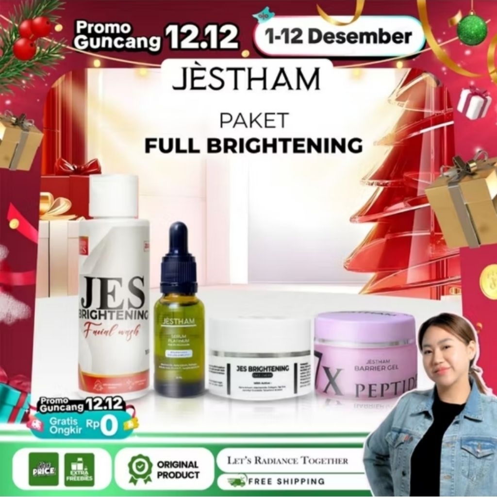Skincare Full Brightening Perawatan Wajah Jestham