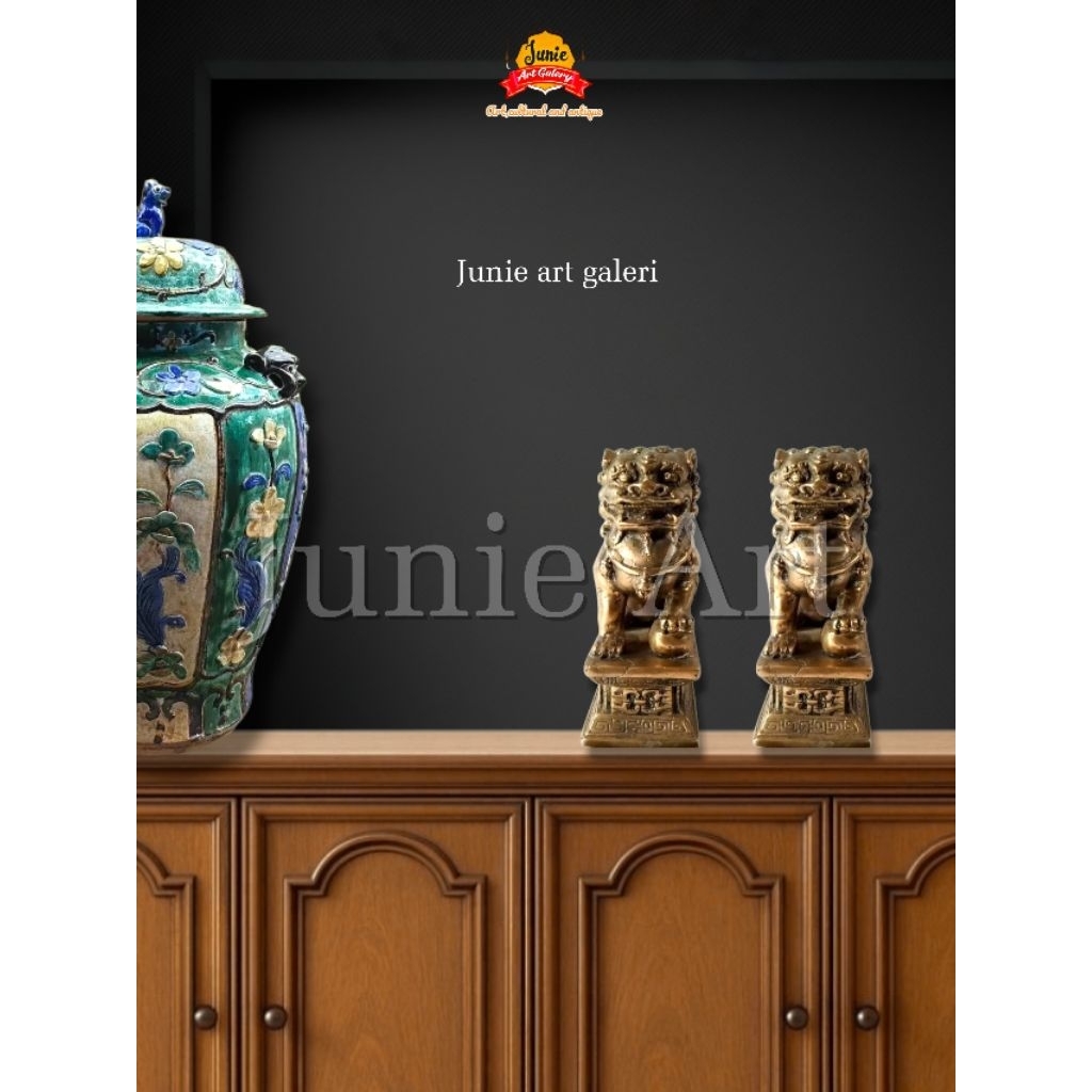 Singa Killin / Singa Qillin / Singa Cina / Singa Samsi / Keberuntungan Emas Bahan Kuningan asli