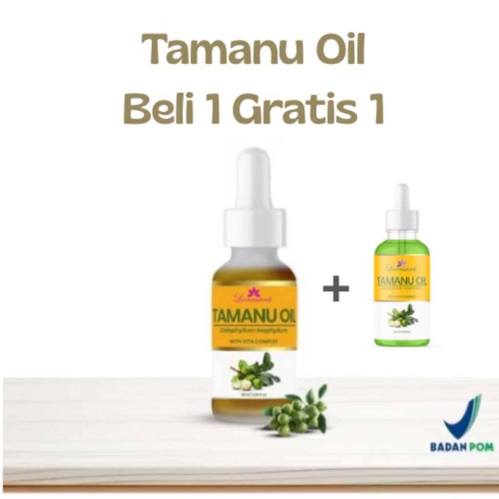 TAMANU BELI 1 GRATIS 1 SERUM WAJAH GLOWING BRIGHTENING SERUM TAMANU OIL ORIGINAL 10ML PENGHILANG JER