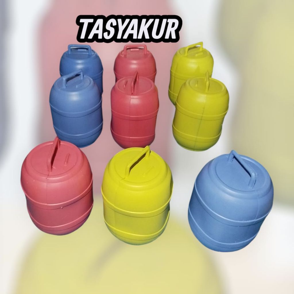 Celengan Gentong Plastik BESAR Ukuran 18Cm