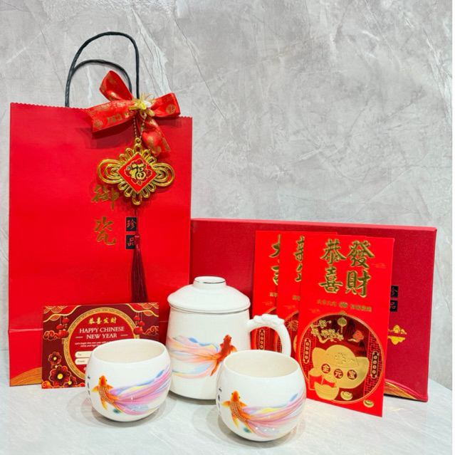 [PREMIUM ] TEA SET JEPANG KERAMIK PREMIUM TEA SET KERAMIK PREMIUM FREE KARTU UCAPAN HAMPERS IMLEK SO