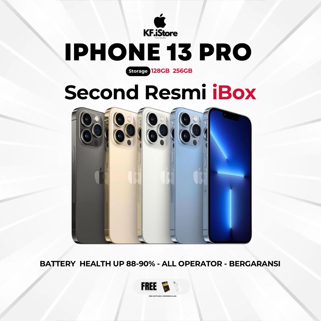 iPhone 13 Pro 128 256GB All operator resmi second iBox