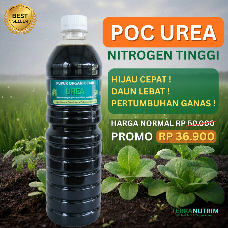 POC UREA – Pupuk Organik Cair Nitrogen Tinggi • Penyubur Daun & Penghijau Tanaman