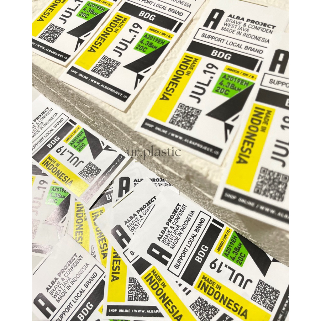 Label Tafeta / Tafeta nylon Label baju / washing label / free design custom suka suka