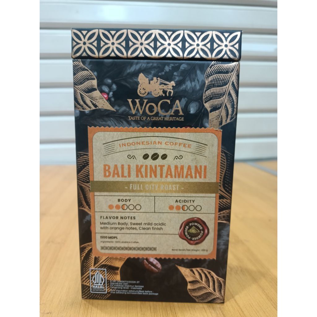 Kopi Bali Arabica 200gr Hard Box - Woca Coffee