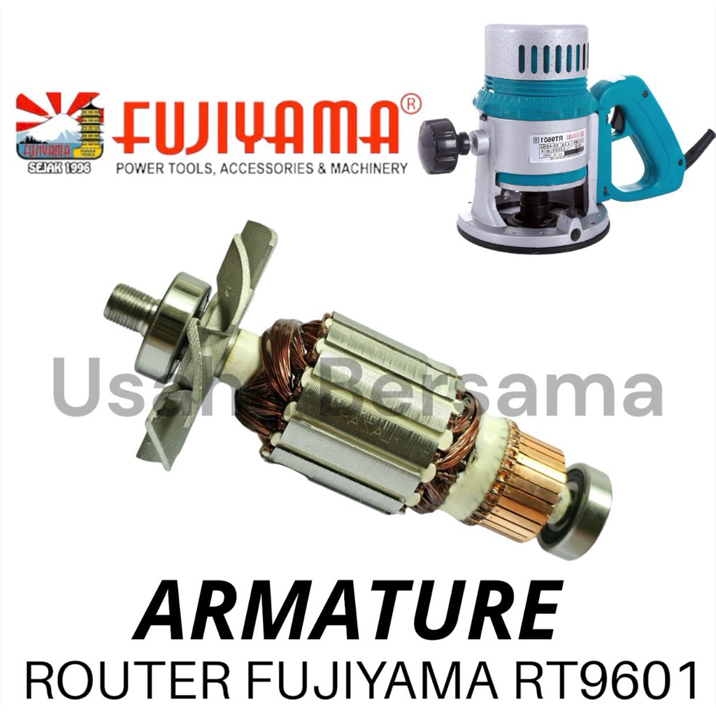 ARMATURE ROUTER FUJIYAMA RT9601 ROTOR TEMBAGA PROFIL BESAR PROFIL FUJIYAMA RT 9601 RT9601 ANGKER ARM