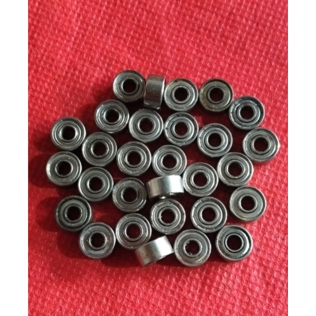BEARING KECIL FANS 8X3X4MM ANK IN DALAM 3MM OUT DIAMETER 8MM TEBAL 4MM BEKAS