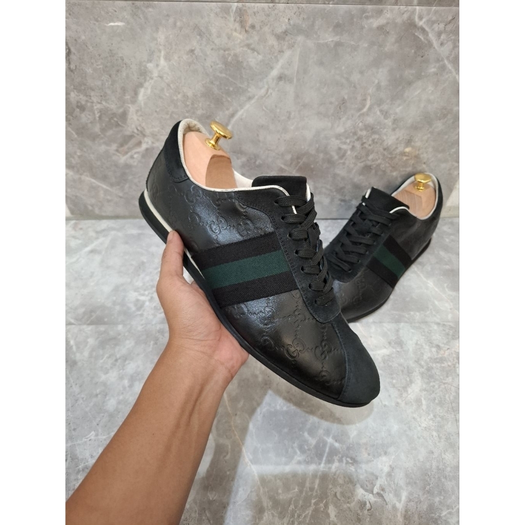 Sepatu Gucci Original Sneakers casual formal bekas second preloved not slip on loafers boots