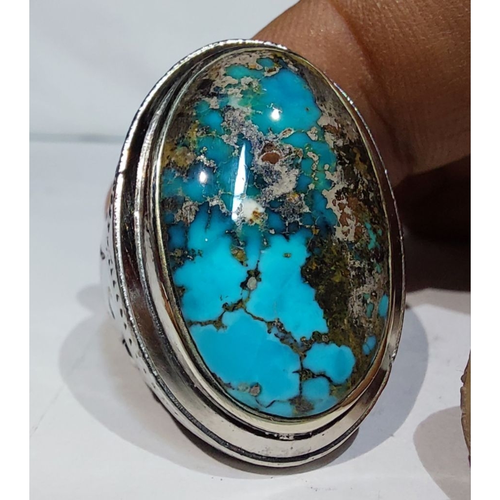 PIRUS PERSIA BIRU TUA MUDA EST DIM 25x15x8 RING 8