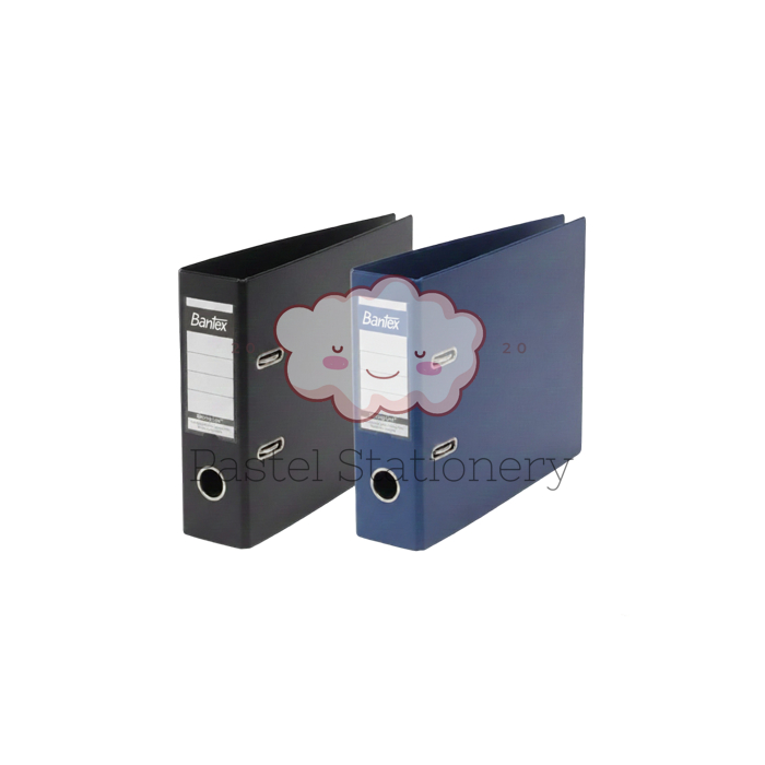 Ordner Ukuran Kwitansi Warna Biru Hitam 1452 Bantex Plastic Lever Arch File A5 7cm - Map Arsip Kerta