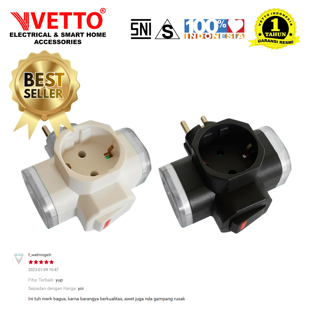 VETTO V-880 Steker T Arde + SW - SNI "Best Seller" I 899000145