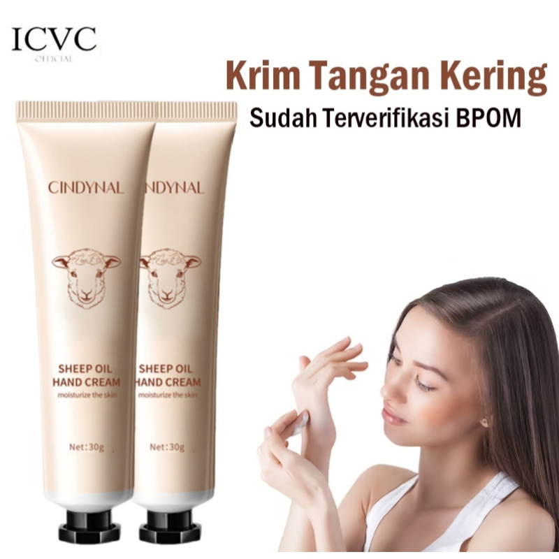 CINDYNAL | Hand Cream Sheep Oil 30g – Krim Tangan Melembapkan untuk Kulit Kering & Keriput
