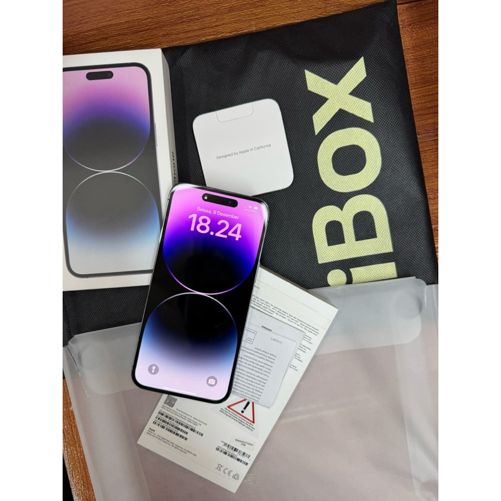 (IBOX) Iphone 14 pro max 1TB | 14 promax PM 1 terra bekas second like new fulset original