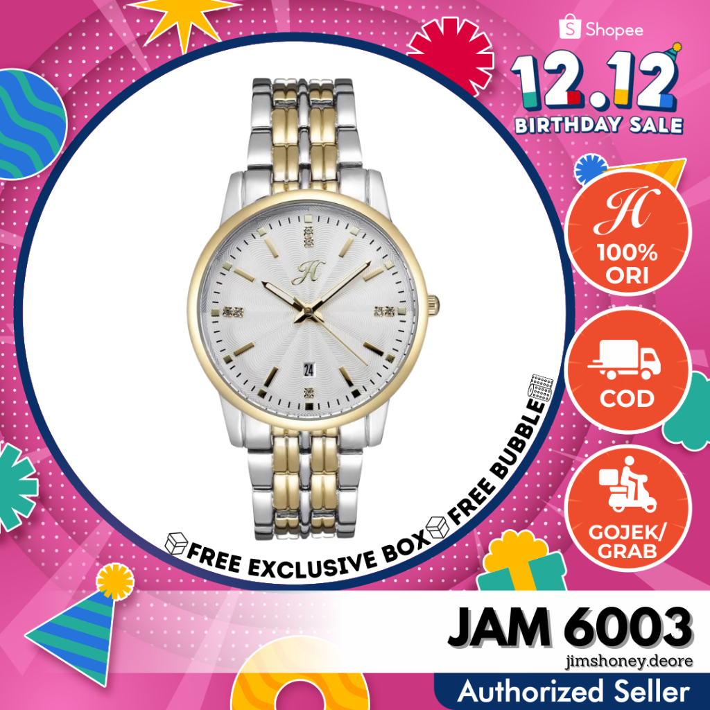 JAM TANGAN JIMS HONEY 6003 Couple Fashion Pria Wanita JH Ori Murah