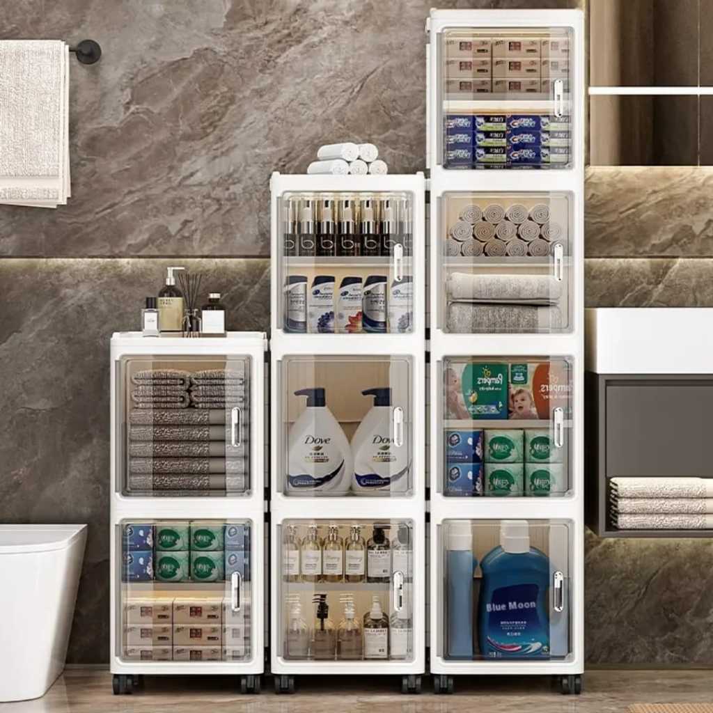 Lemari Lipat Susun Lemari Penyimpanan Hemat Ruang Lemari Penyimpanan Lipat Susun